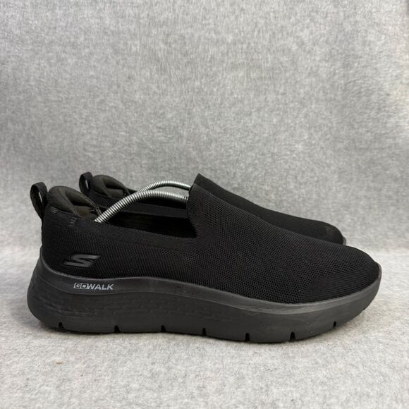 Skechers Shoes Mens Size 8.5 GO Walk Black Slip On Memory Foam Comfort Sneakers - Picture 4 of 10